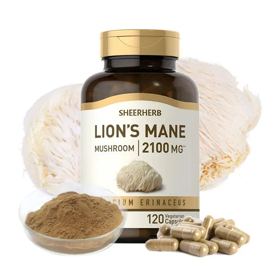 Lion's Mane Capsules Sheer Healthy Mushrooms Extract